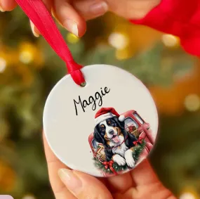 Personalized Dog Car Custom Ceramic Ornament