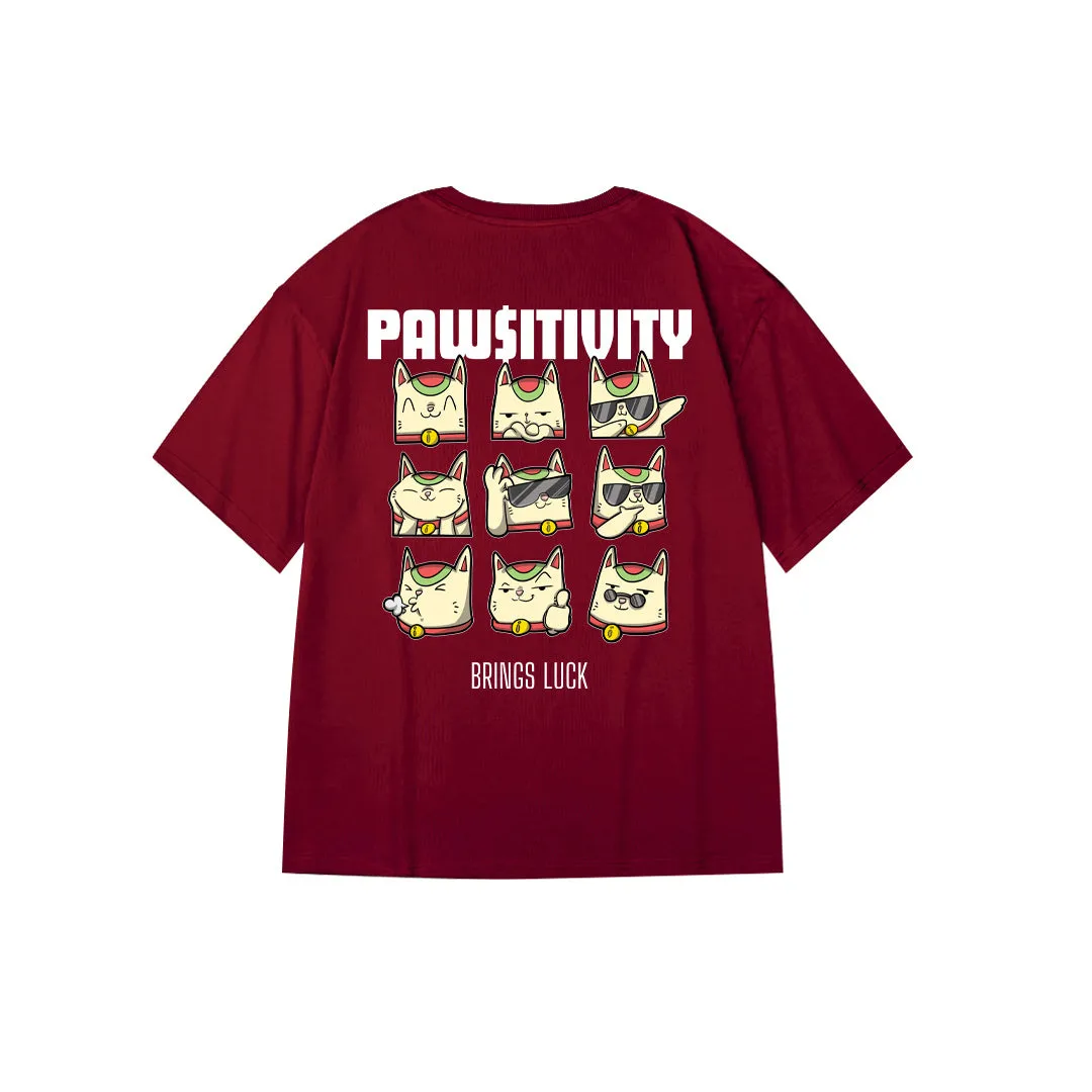 "PAW$ITIVITY" Oversized Unisex Reflective Kids T-Shirt 26651