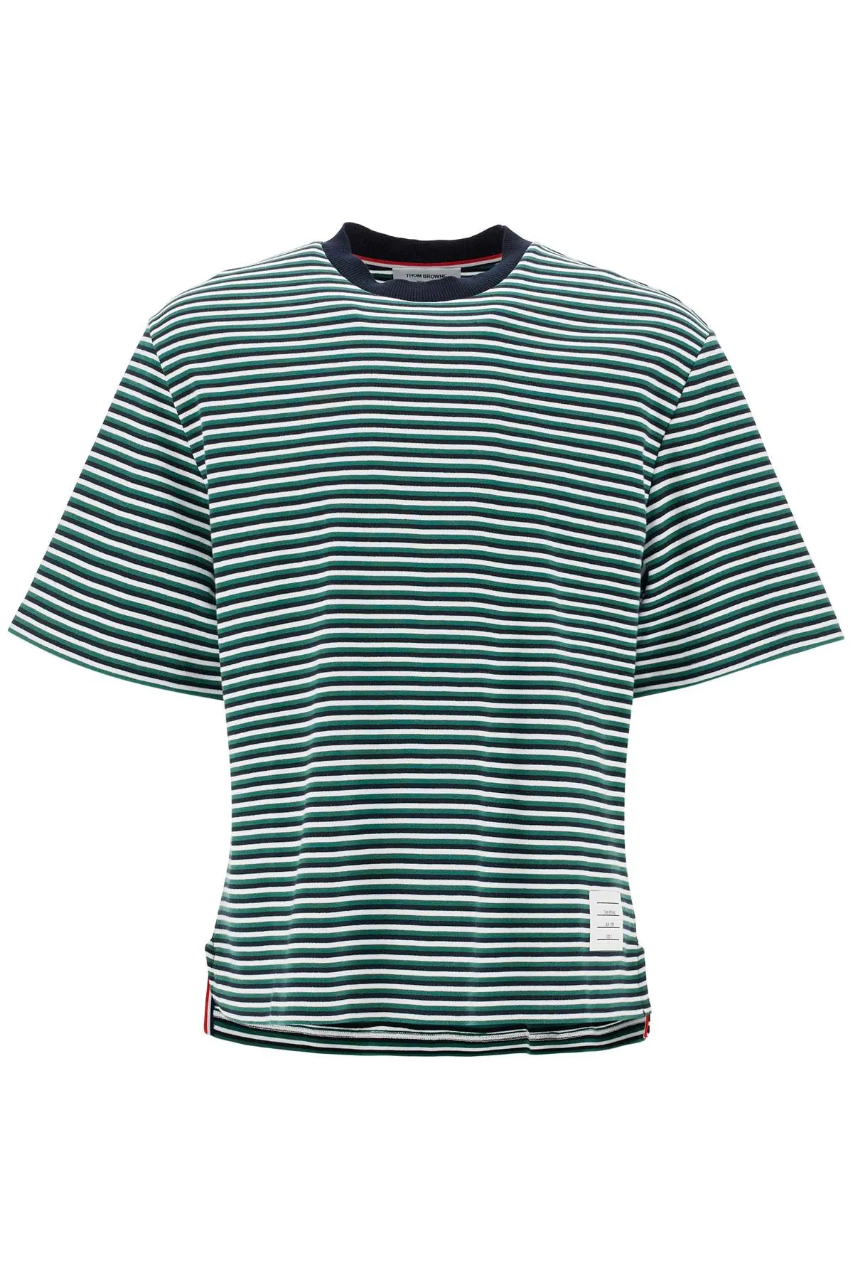 "striped oversized jersey t-shirt"