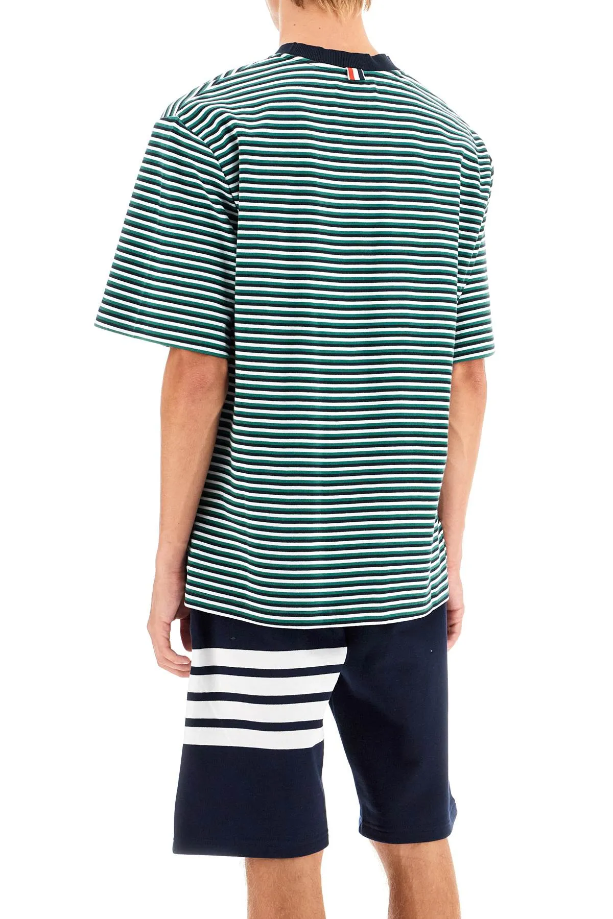 "striped oversized jersey t-shirt"