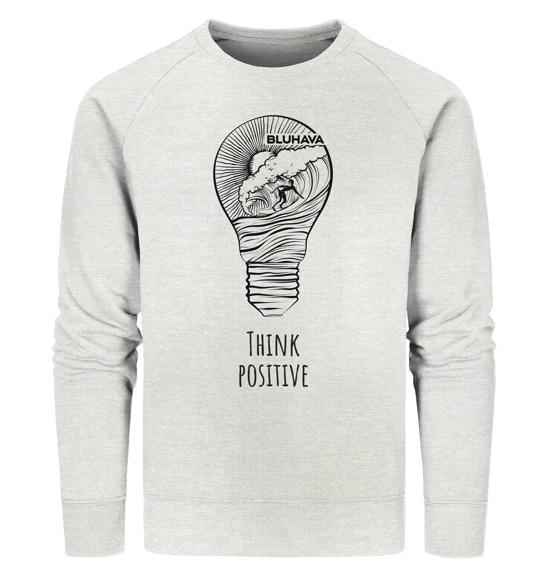 "Think Positive Surfer" - Unisex Premium Organic Sweatshirt