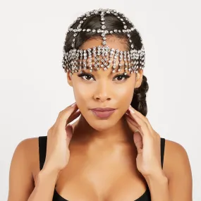 Stargazing Rhinestone Fringe Headpiece