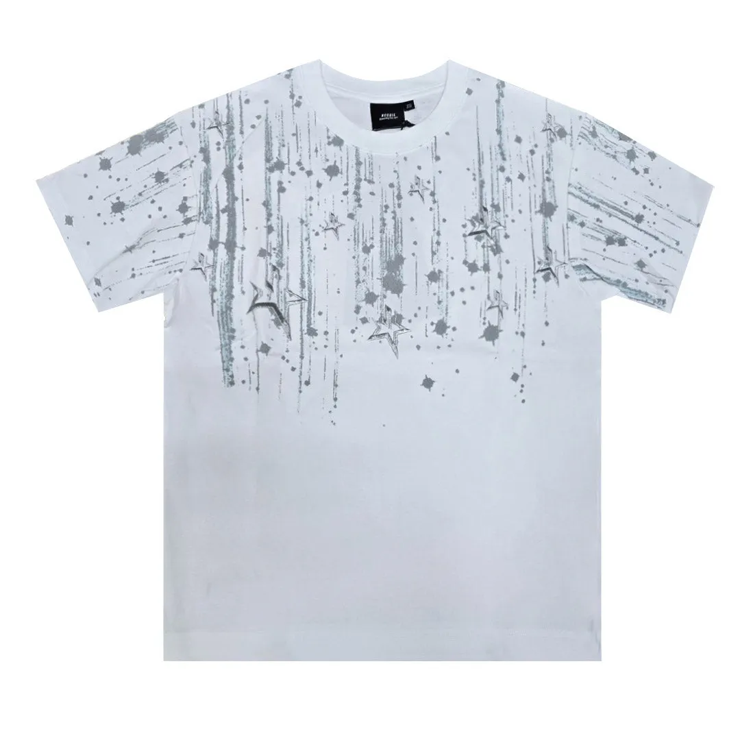 Starlight Graphic 3D Effect Oversized Tee - 2040