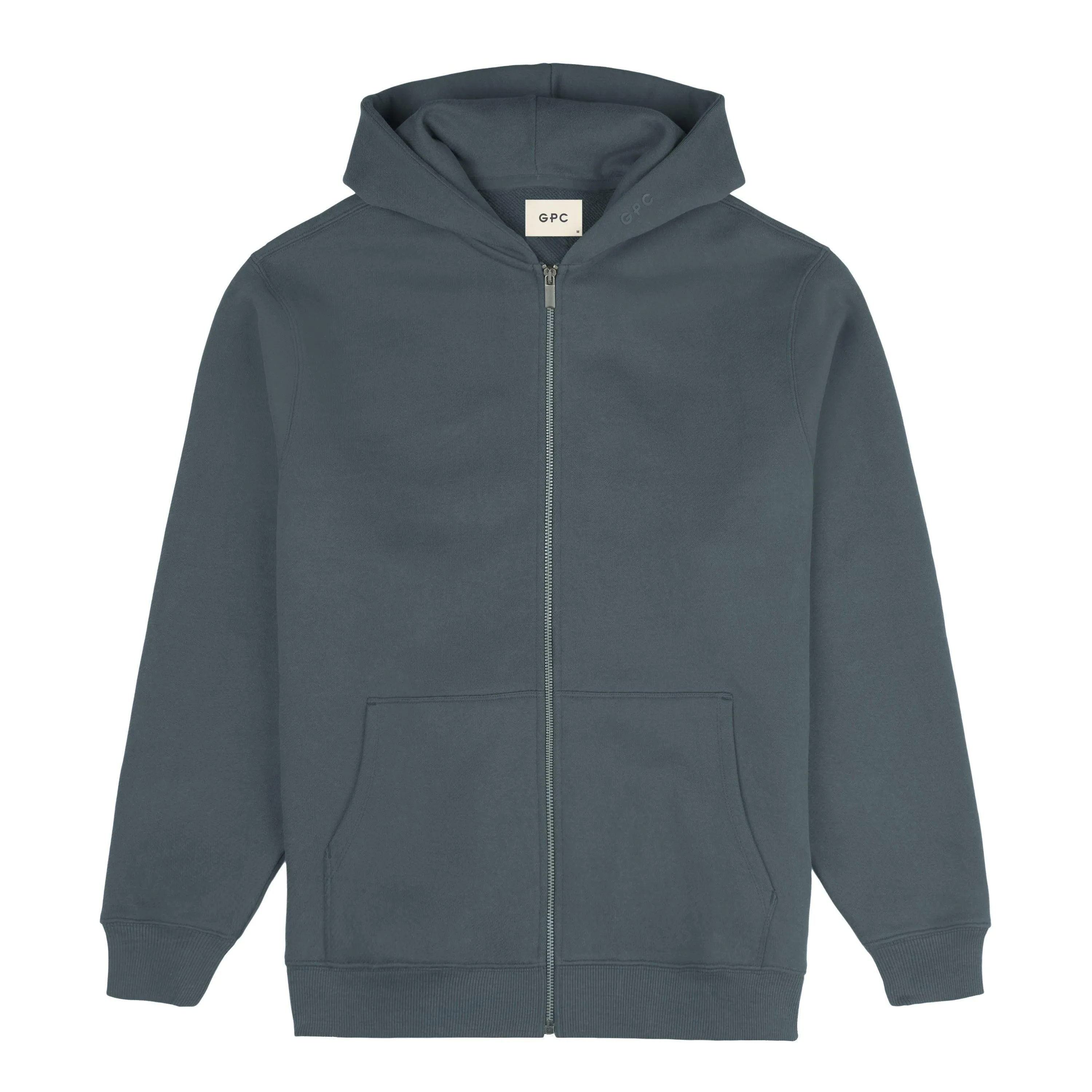 The Oversized Zip Hoodie in Slate Grey