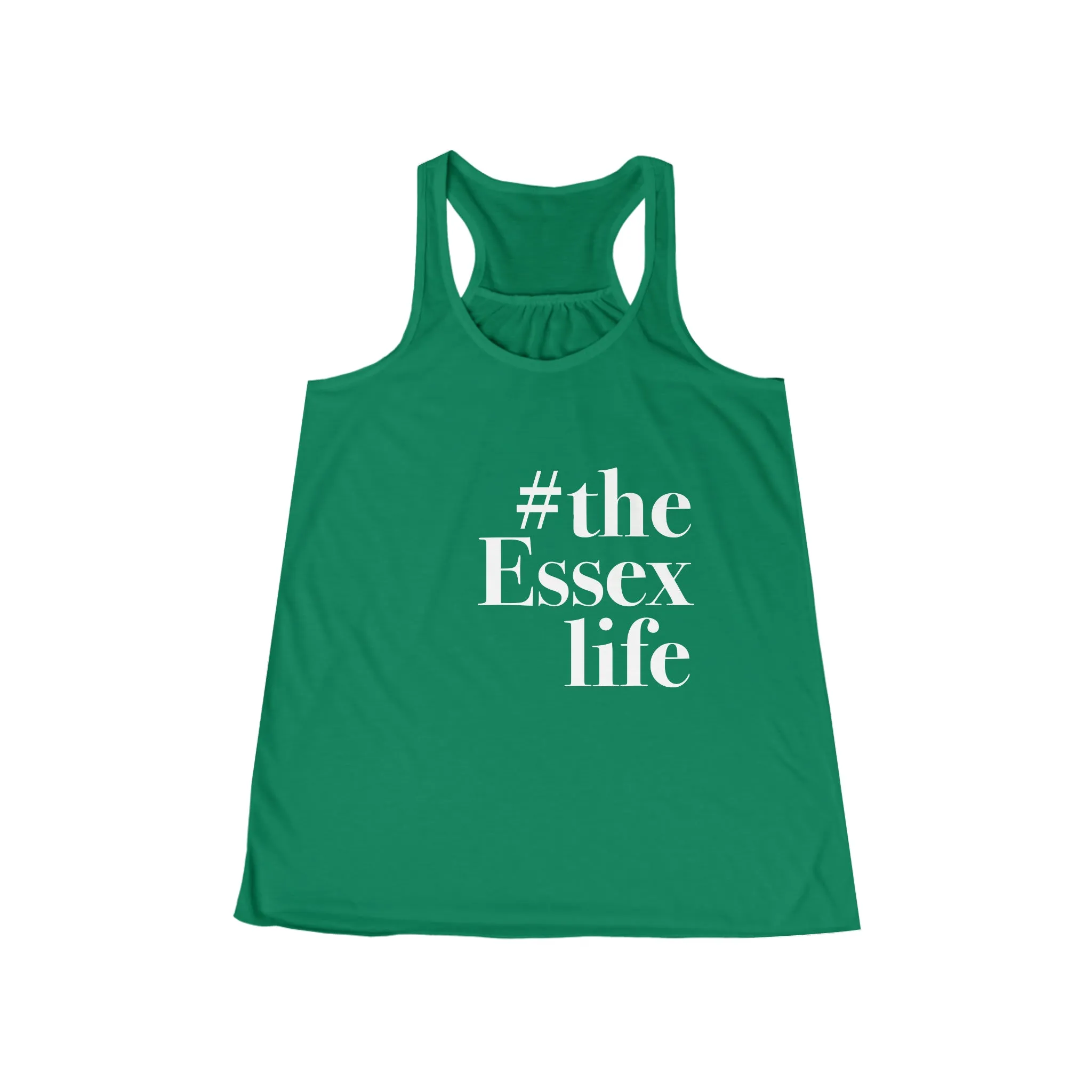 #theessexlife Women's Flowy Racerback Tank