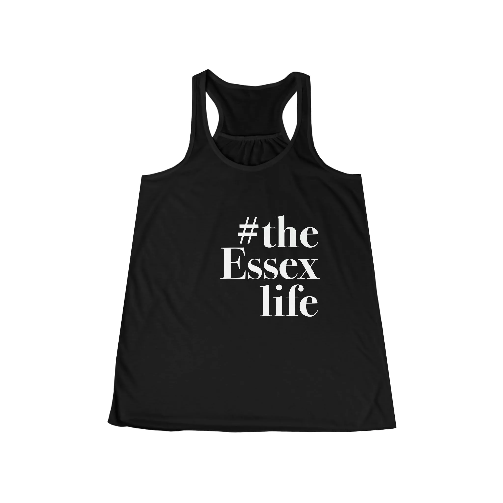 #theessexlife Women's Flowy Racerback Tank